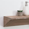 Small Wedge Wood Floating Wall Shelf - Natural